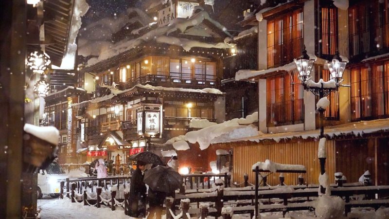 Ginzan Onsen Twilight Tour from Tendo Onsen