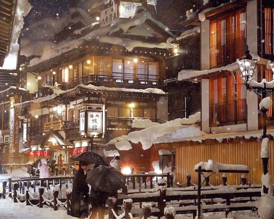 Ginzan Onsen Twilight Tour from Tendo Onsen